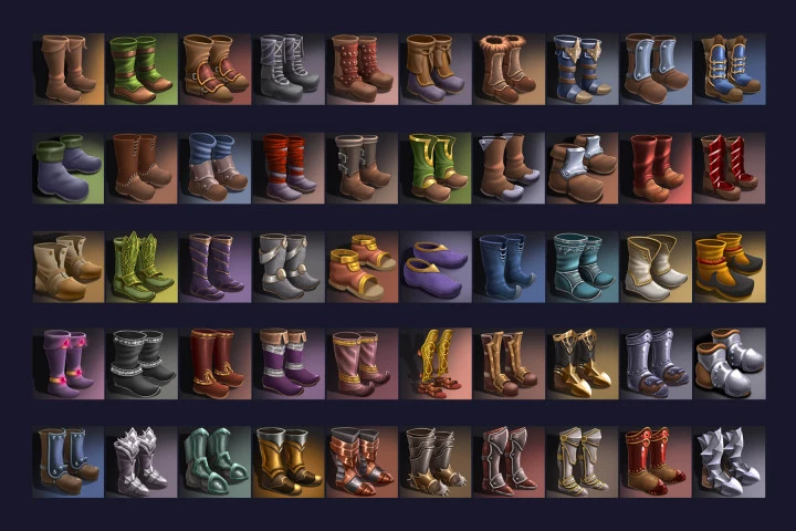 Free RPG Boot Icons