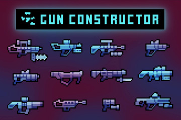 Gun Constructor Pixel Art