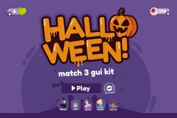 Match-3 Puzzle Game Asset Pack & Unity Background