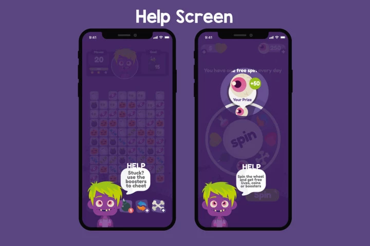 Halloween Match 3 Game UI Assets