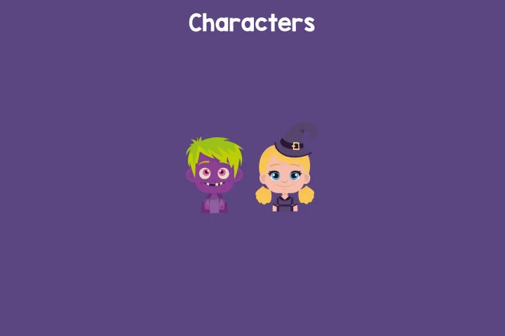 Halloween Match 3 Game UI Assets
