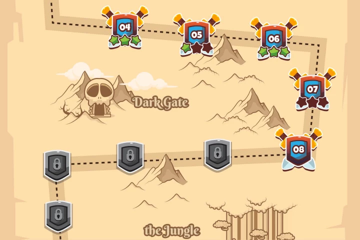 Level Map Game Assets