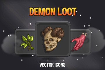 48 Demon Loot RPG Icons