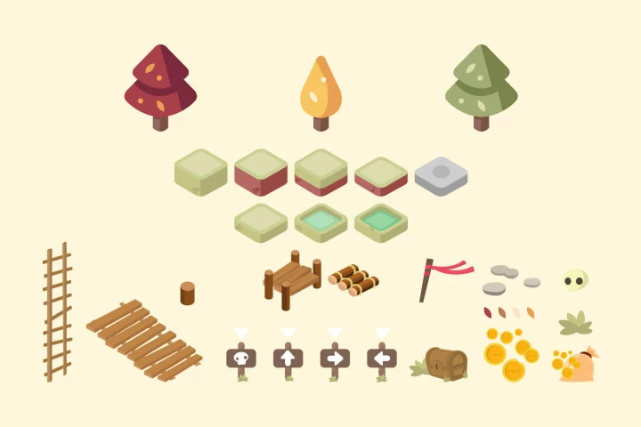 Autumn Isometric Game Assets