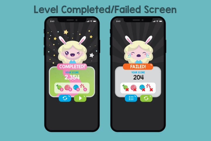 Candy Match 3 Game Assets