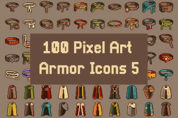 Demon Skill Icons 32x32 Pixel Art Download 