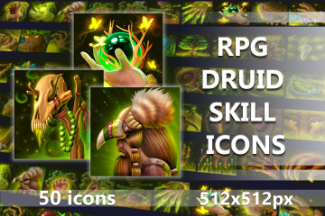 Druid Skill Game Icons