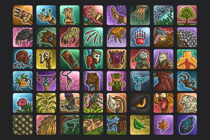 Druid Skills Icon Pack