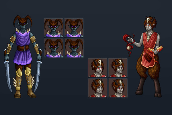 Free Demon Characters Pixel Art Download - CraftPix.net