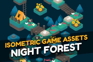 Night Forest Isometric Tileset