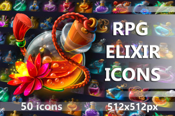 RPG Elixir Icons
