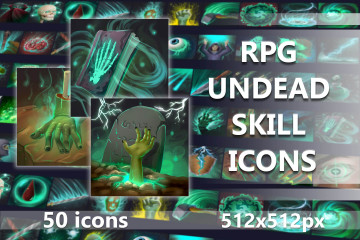 RPG Undead Skill Icon Set