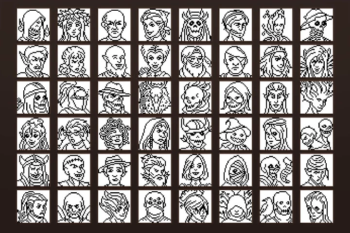 Undead Avatar Icons Pixel Art