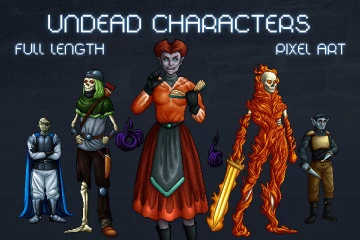 Undead Warriors Pixel Art Asset Pack