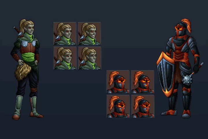 Undead Warriors Pixel Art Asset Pack