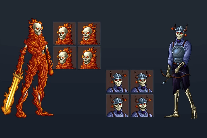 Undead Warriors Pixel Art Asset Pack