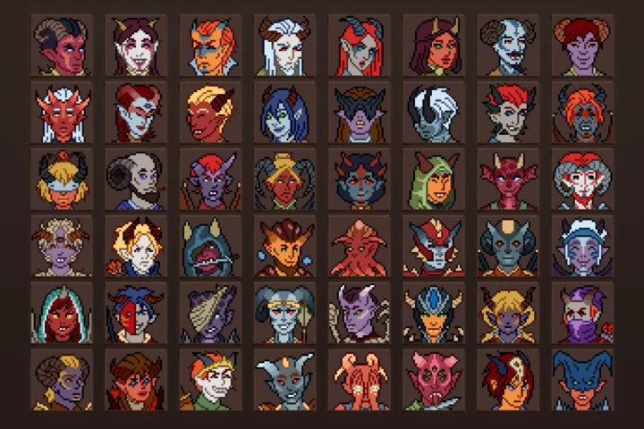 Demon Avatar 32×32 Icons Pixel Art