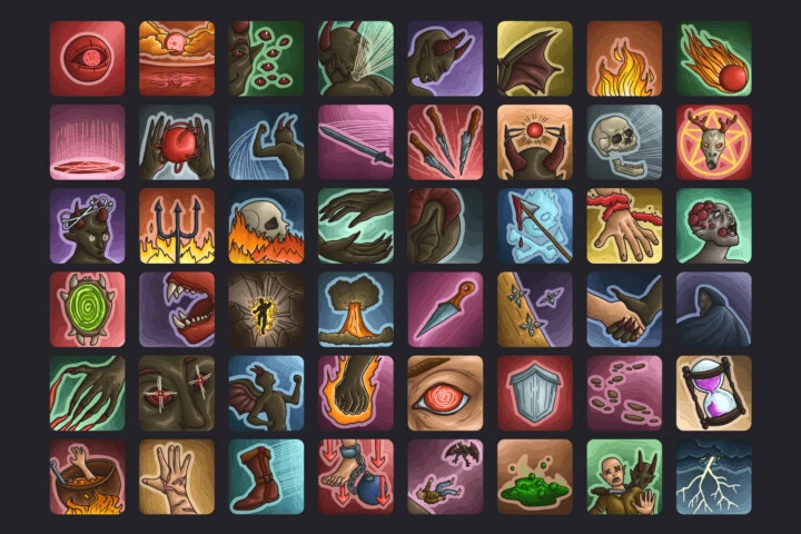 Demon Skills Game Icon Pack