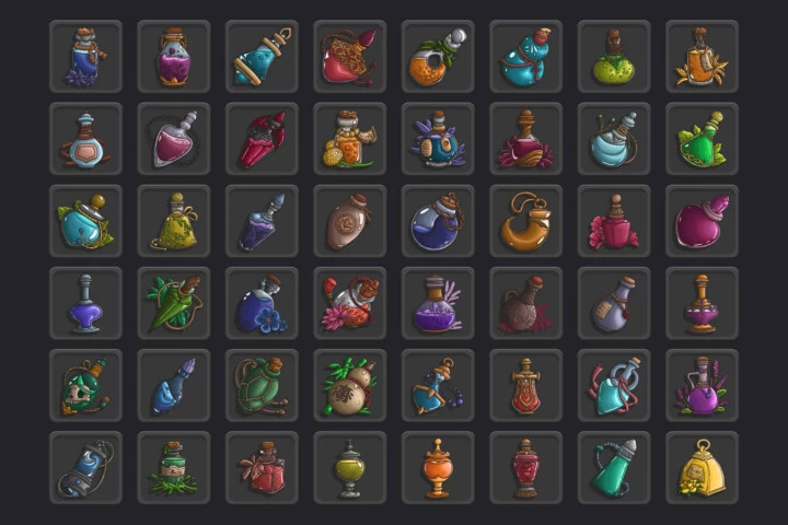 Elixir RPG Icon Pack