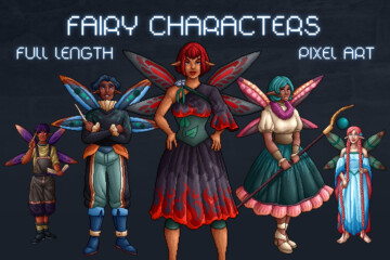 Fairy Characters Pixel Art Pack