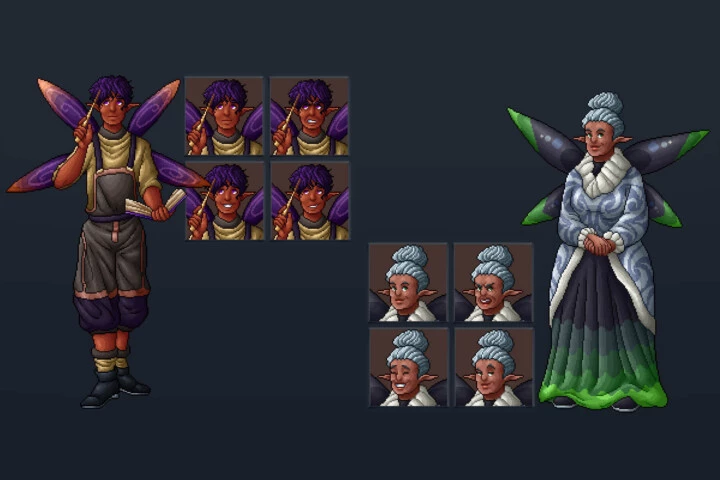 Fairy Characters Pixel Art Pack