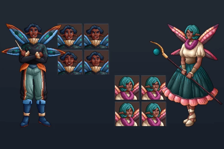 Fairy Characters Pixel Art Pack