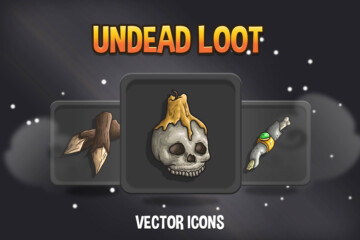 Free Undead Loot Game Icons
