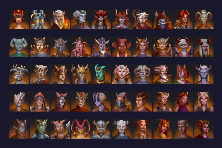 RPG Avatar Demon Icons