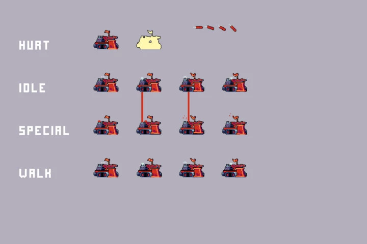 Sewerage Character Bosses Pixel Art