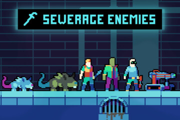 Sewerage Character Enemies Pixel Art