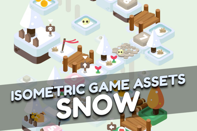 Snow Tileset Isometric Game Assets Download - CraftPix.net