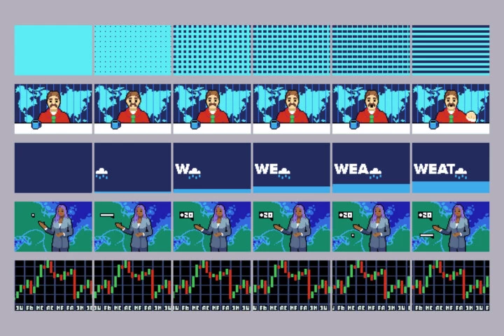 Animated ADS Cyberpunk Pixel Art