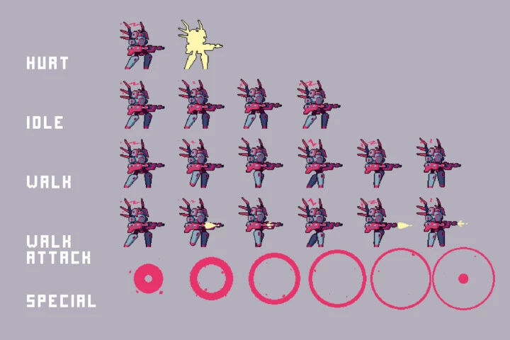 Among Us Gun Kill Sprites Pack