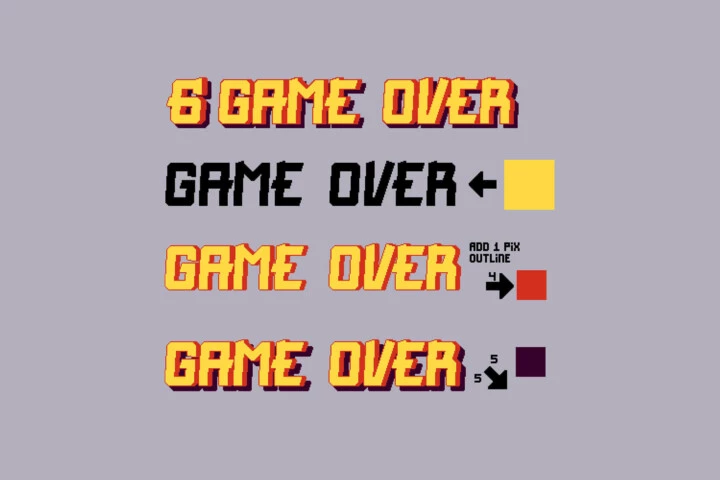 Cyberpunk Pixel Art Font Effects