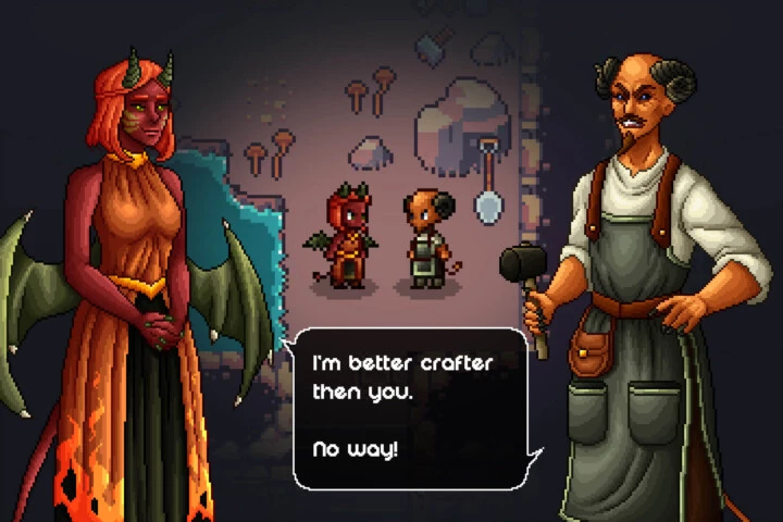 Demon Characters Full-Length Pixel Art