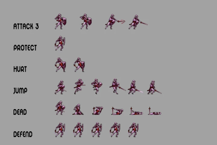 Free Knight Character Sprites Pixel Art