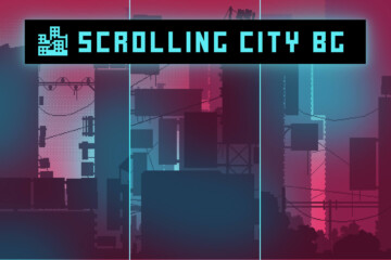 Free Scrolling City Backgrounds Pixel Art