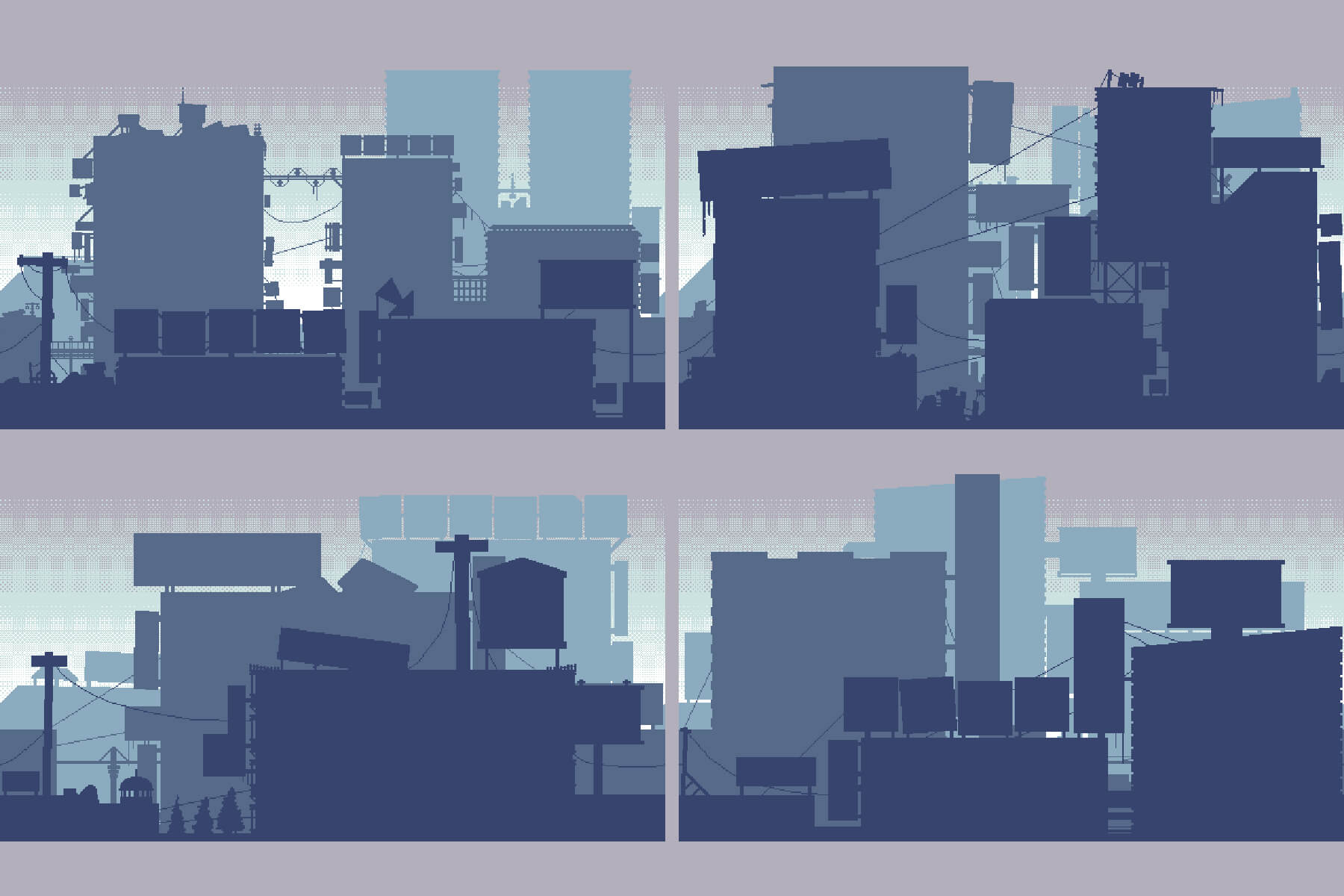 Free Scrolling City Backgrounds Pixel Art2 