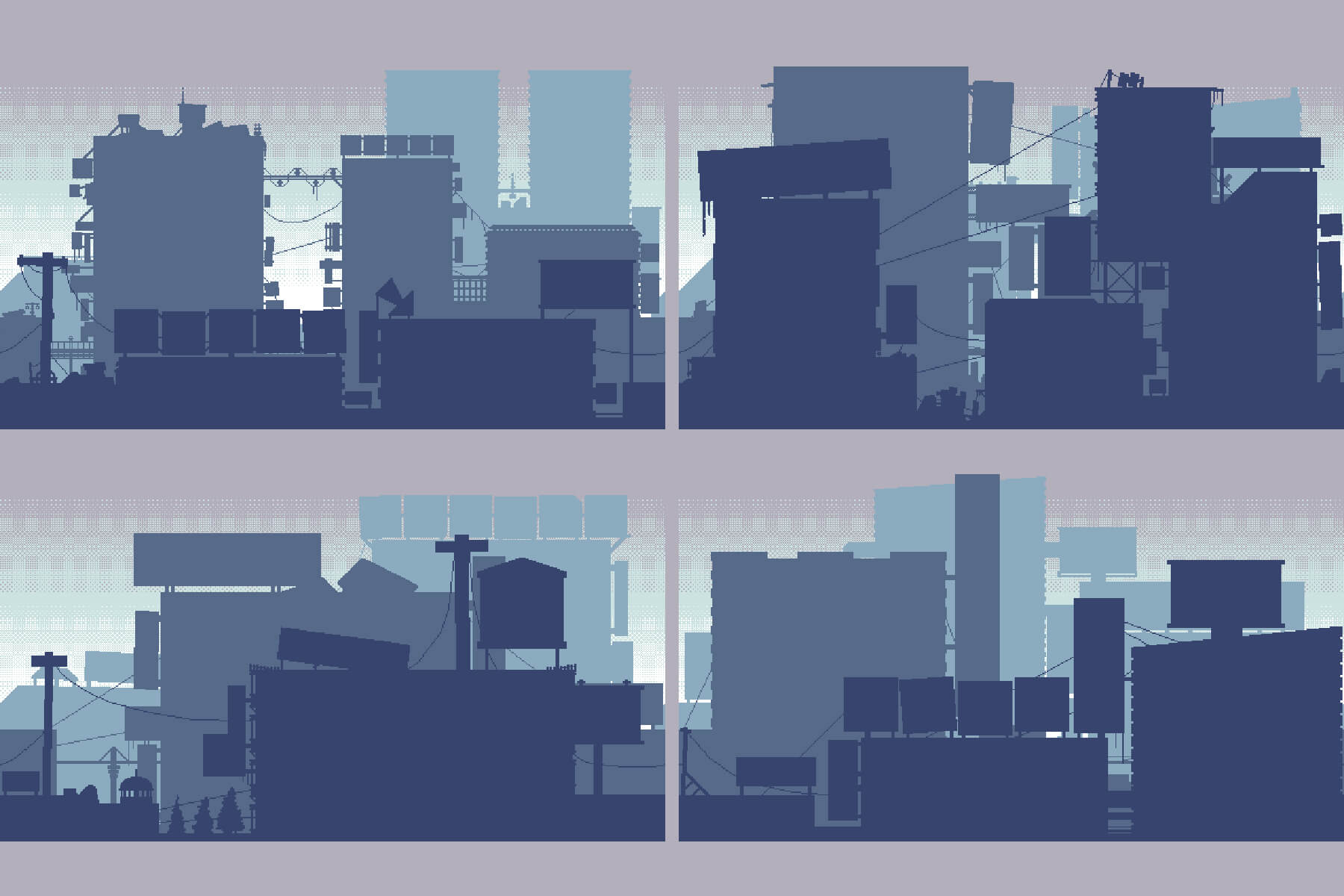 Pixel Art City 2d