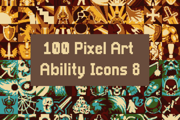 100 Pixel Art Weapon Icons - CraftPix.net
