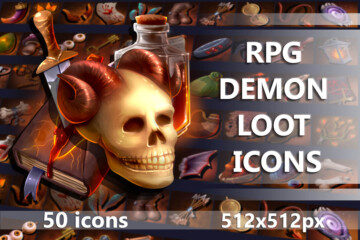 RPG Demon Loot Icons