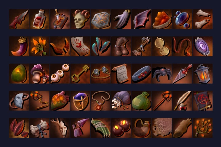 RPG Demon Loot Icons