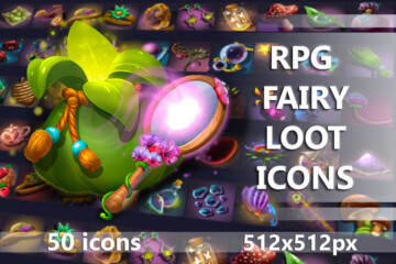 RPG Fairy loot Icons