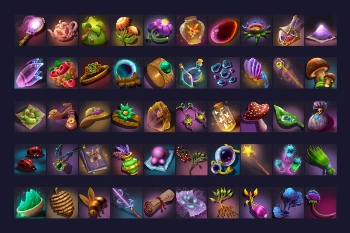 RPG Fairy loot Icons