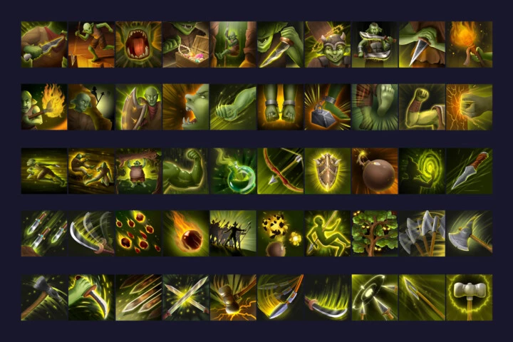 RPG Goblin Skill Icons