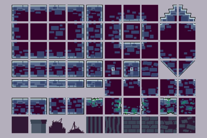 Basement Tileset Pixel Art