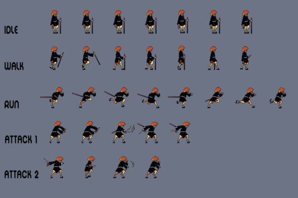 Free Ninja Sprite Sheets Pixel Art Download - CraftPix.net