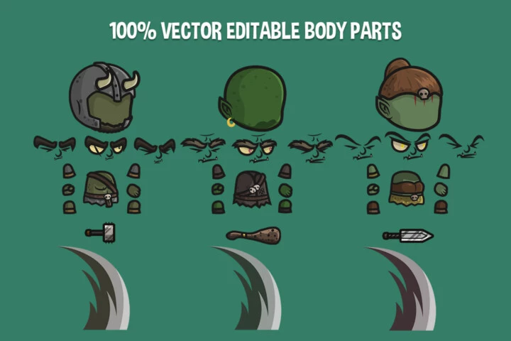 Goblin Chibi Character Sprites