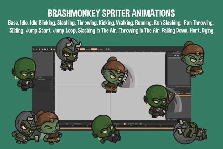 Goblin Chibi Character Sprites