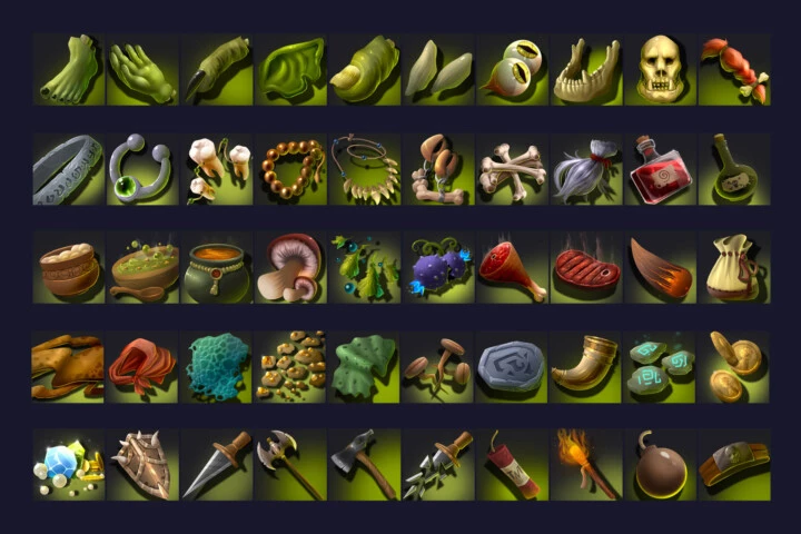 RPG Goblin Loot Icons